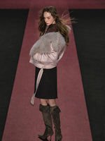 Fur Collar Oversized Jacket