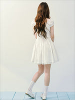 Square Neck Lace Dress