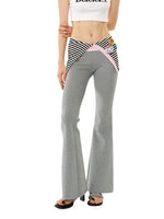 DeD-moji Foldover Flared Knit Yoga Pants