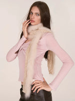 Twist Front Wool Blend Top