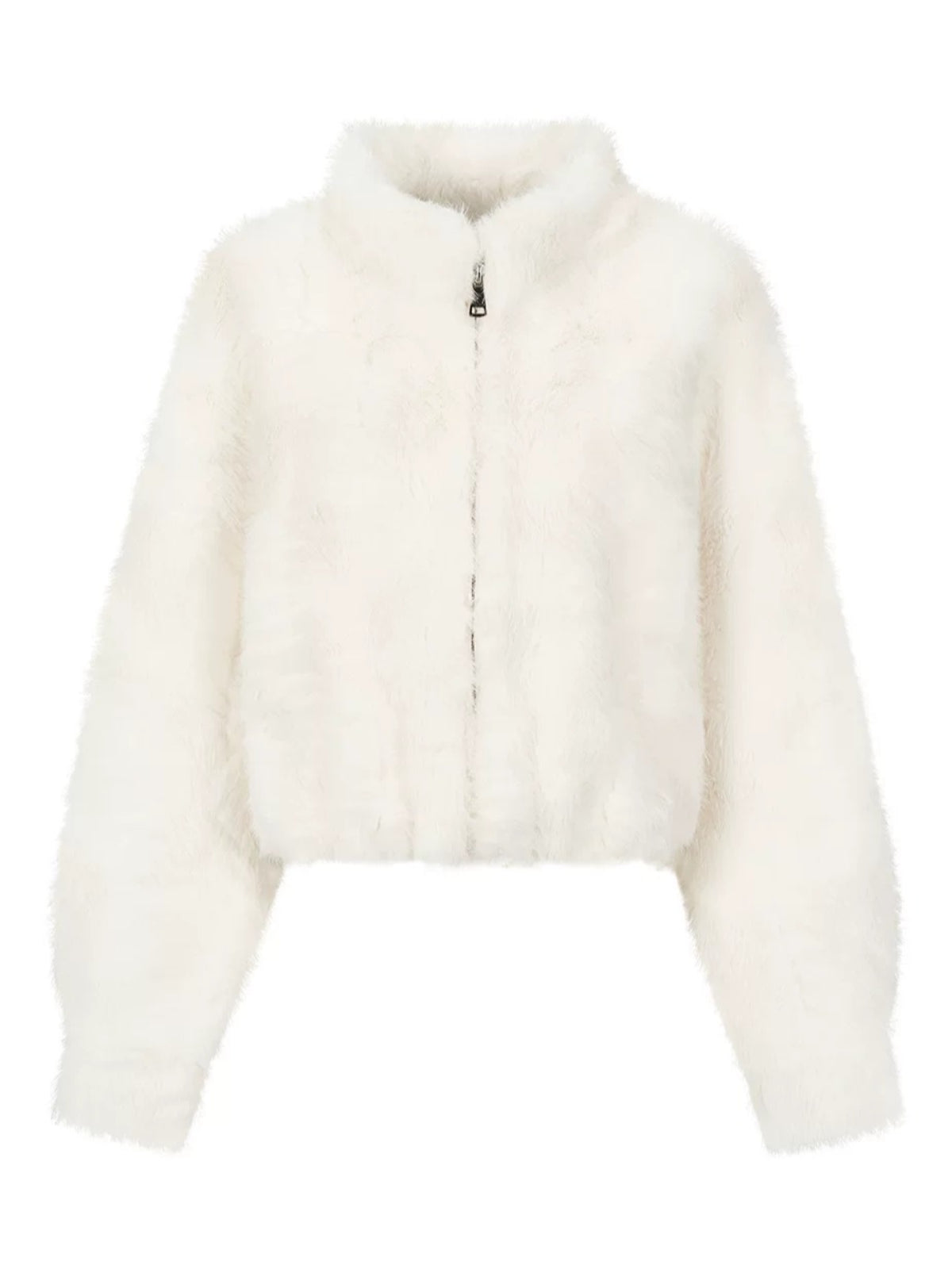 Faux Fur Stand Collar Coat