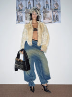Patchwork Faux Fur Jacket