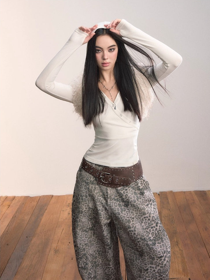 Faux Fur Shoulder Wrap / Vest / Belt