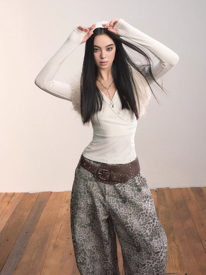 Faux Fur Shoulder Wrap / Vest / Belt