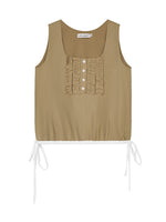 Ruffle Drawstring Tank