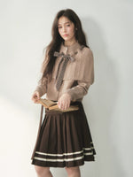 Vintage Bow Cape Knit Sweater