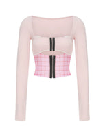 Plaid Polka Dot Set