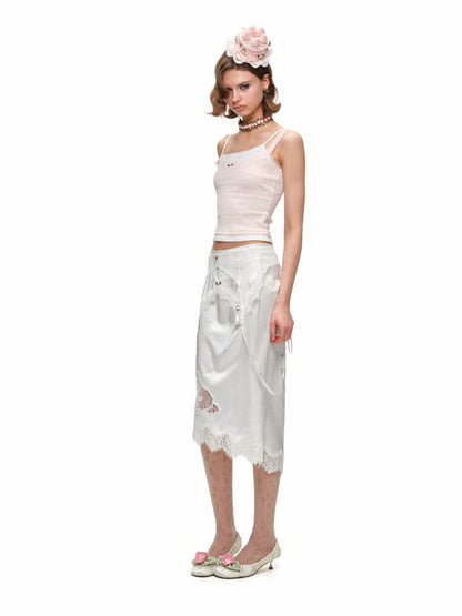 Asymmetric Lace Cami Top