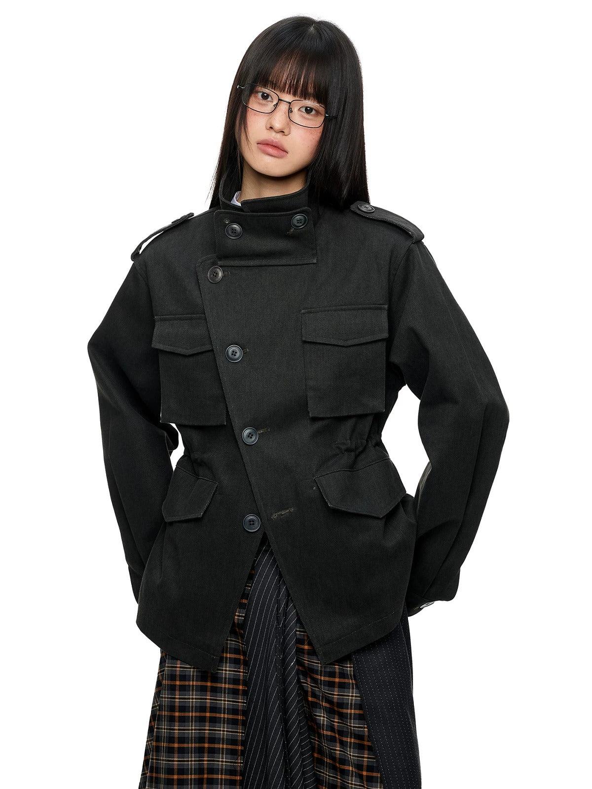 Vintage Utility Stand Collar Jacket