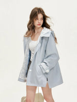 Lace Hooded Windbreaker
