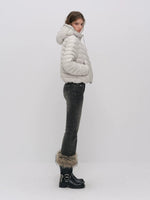 Vintage Washed Cotton Flare Jeans