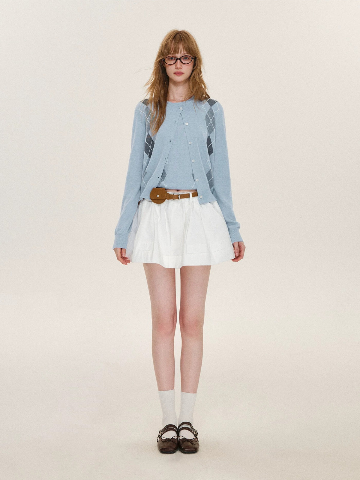 Cotton A-Line Skort