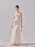 Sequin Mesh Fishtail Dress