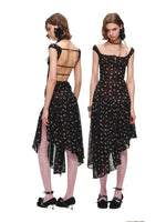 Open-Back Floral Dress