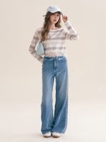 French Lace Wide Leg Jeans