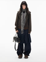 Hooded Wool Blend Jacket