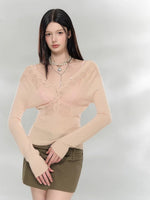Reversible Wool Blend Cardigan
