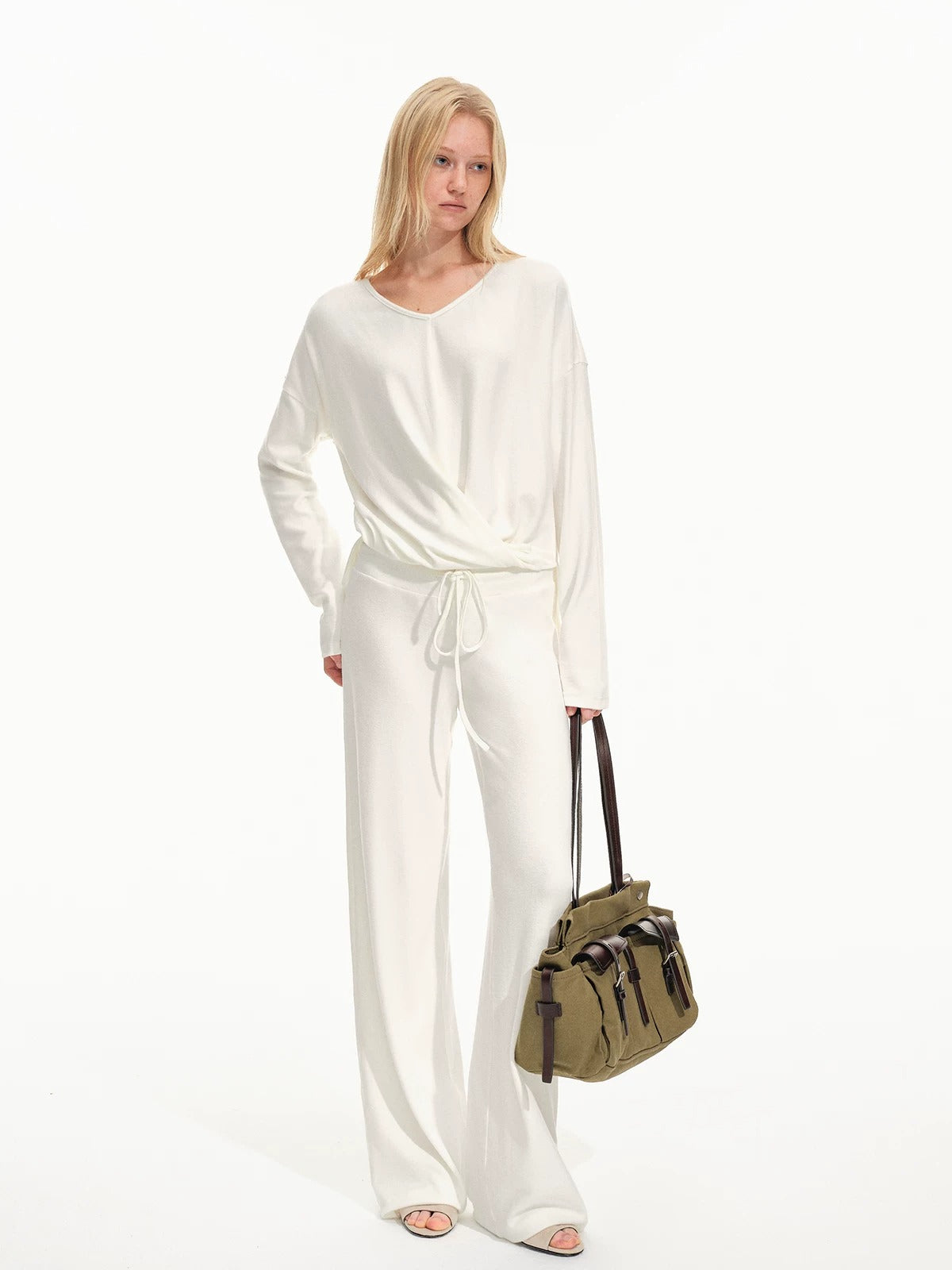 Twist Top &amp; Lounge Pants Set
