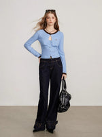 Layered Faux Two-Piece Knit Sweater