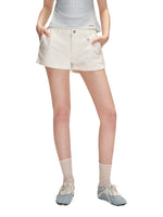 Low Rise Denim Shorts