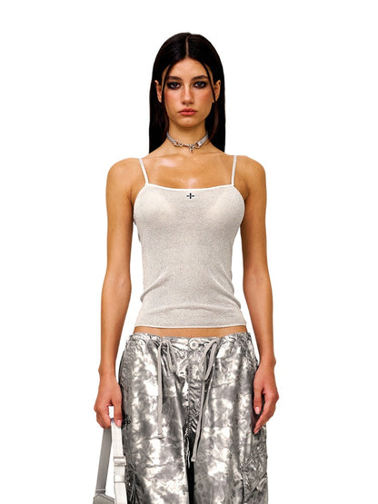 Elastic Sports Knit Sling Vest