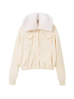 Colmar Fox Fur Oversized Cardigan
