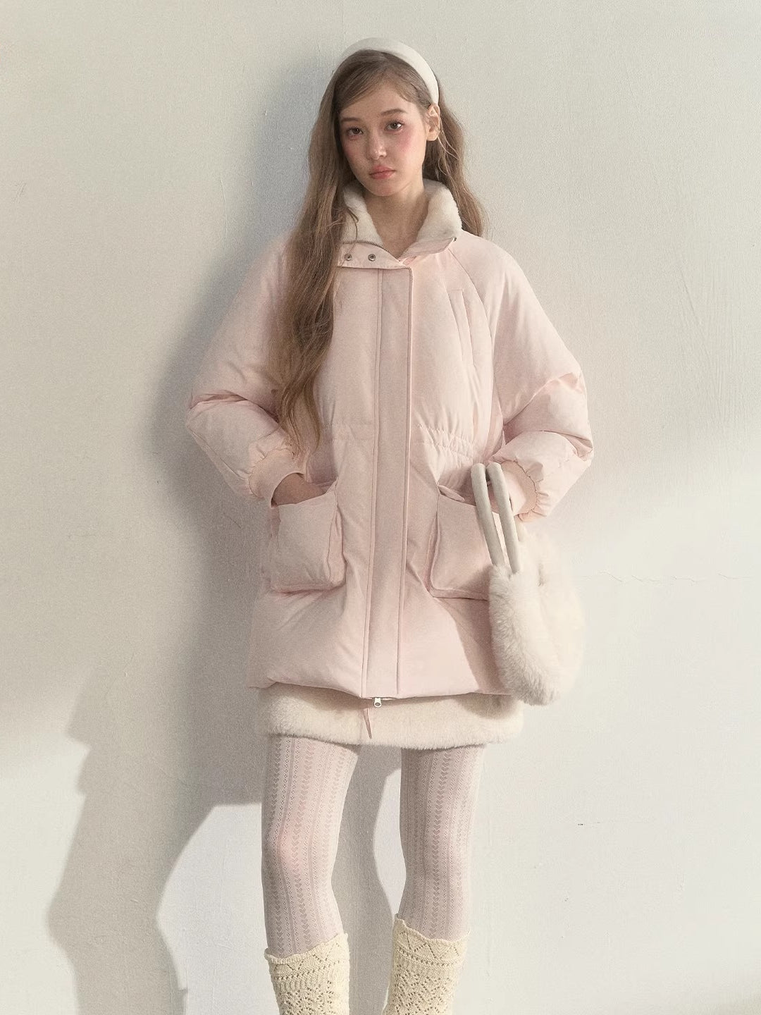 Scarf Hood Down Coat