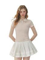 Layered Doll Collar Shirt
