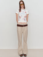 3D Animal Print Embroidered T-Shirt
