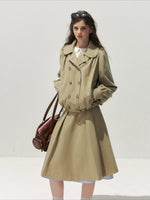 Peter Pan Trench Skirt Set