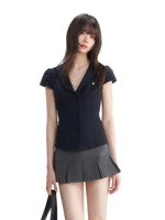 Striped V-Neck Shirt