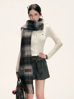 Contrast Knit Mock-Layer  Top