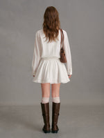 Ruffle Waist Polo Dress