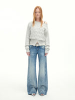 Light Blue Wash Distressed Jeans