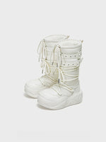 Fleece Platform Snow Boots