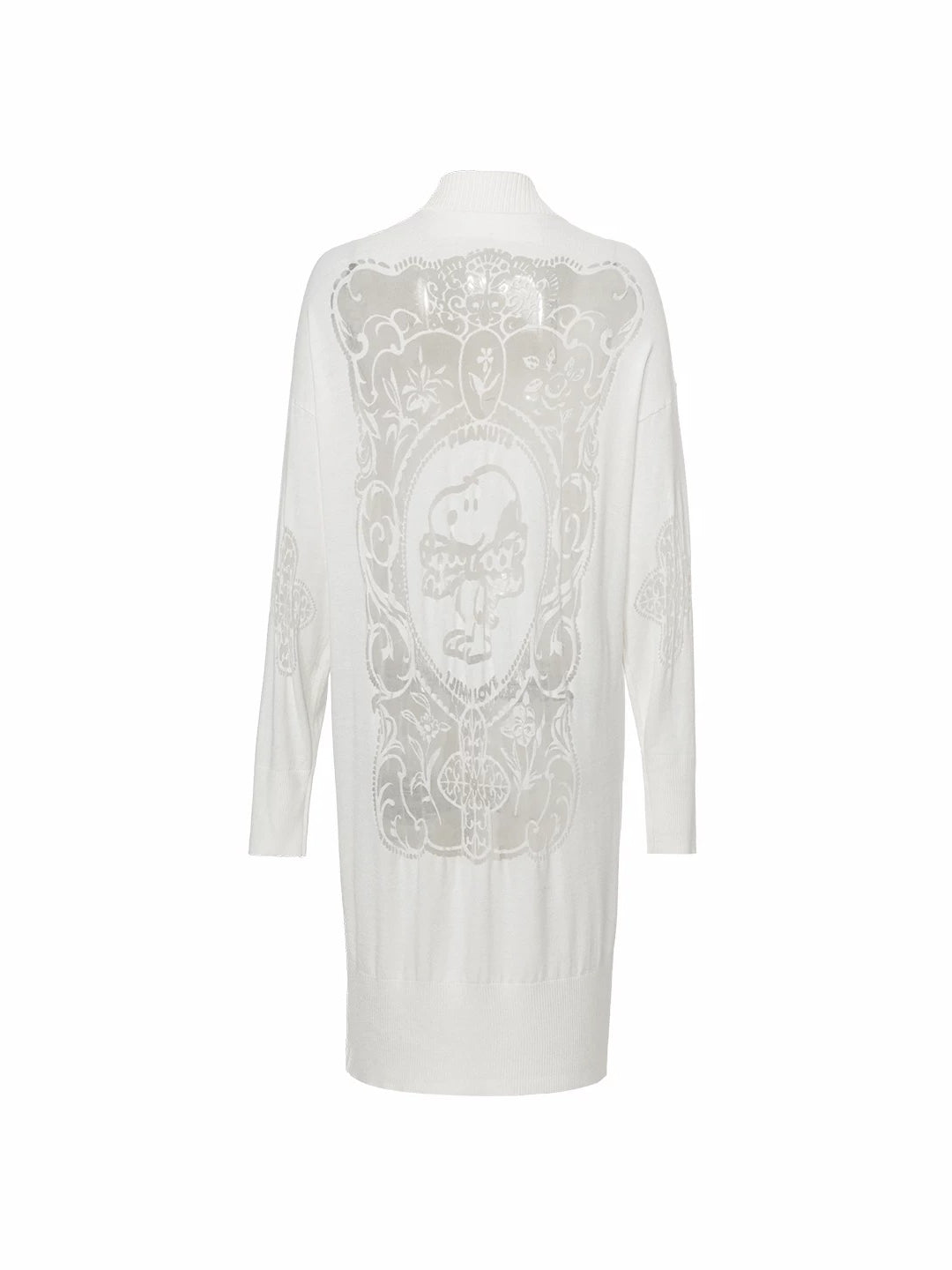 Burnout Sheer Long Cardigan