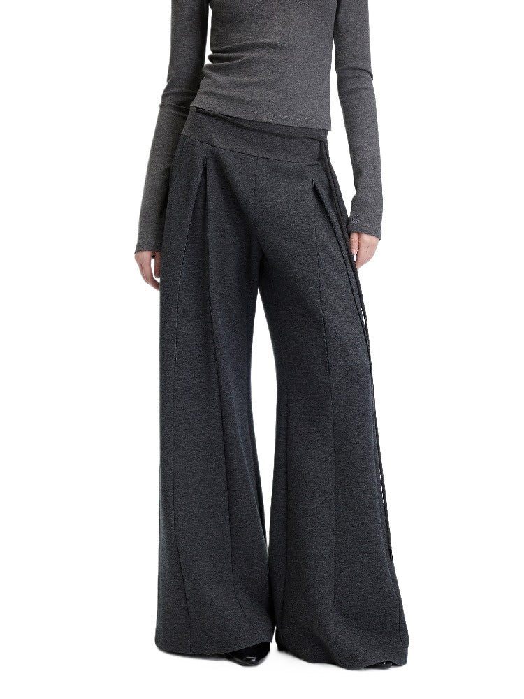 Lyocell Stretch Flared Pants