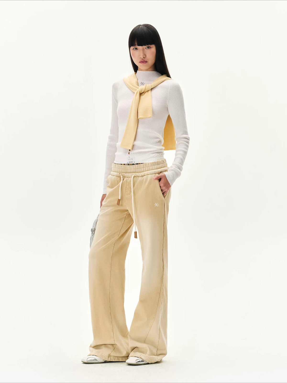 Faded Double Waist Pants