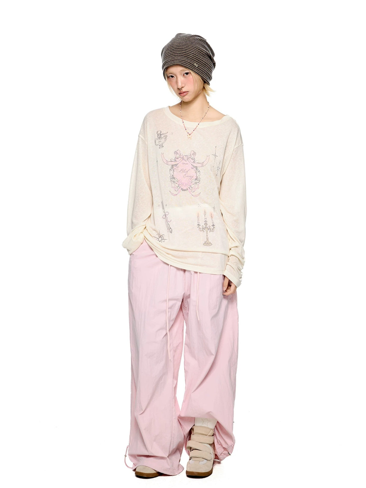 Ruched Wide Leg Pants