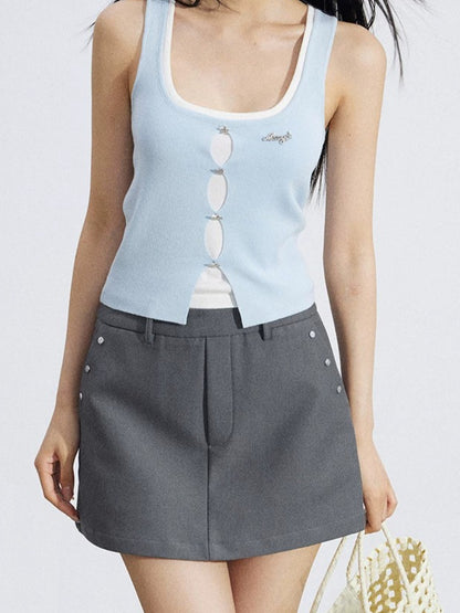 Layered Knit Vest