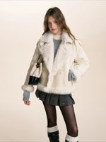 Faux Shearling Suede Jacket