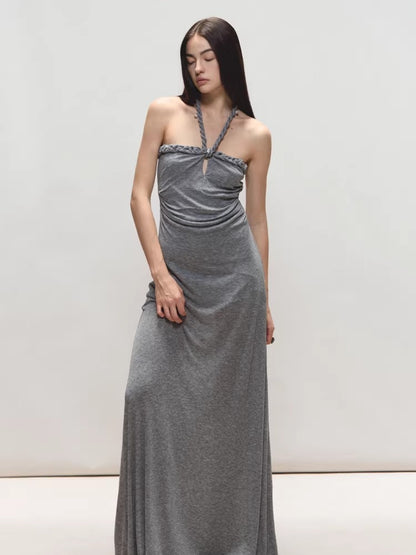 Cable Knit Halter Dress