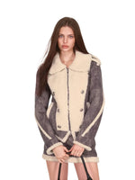 Sherpa Trimmed Jacket & Skirt Set