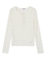 Wildflower Henley Long Sleeve Tee