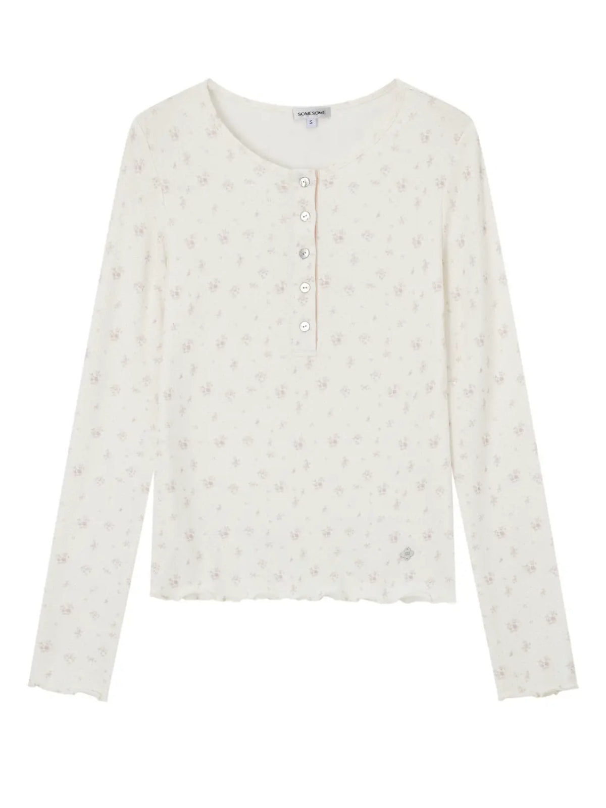Wildflower Henley Long Sleeve Tee