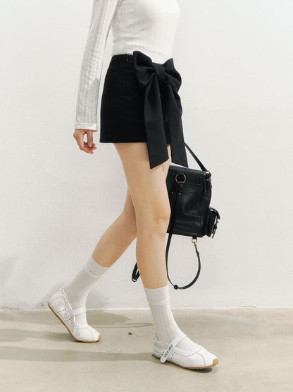 3D Bow Mini Skirt
