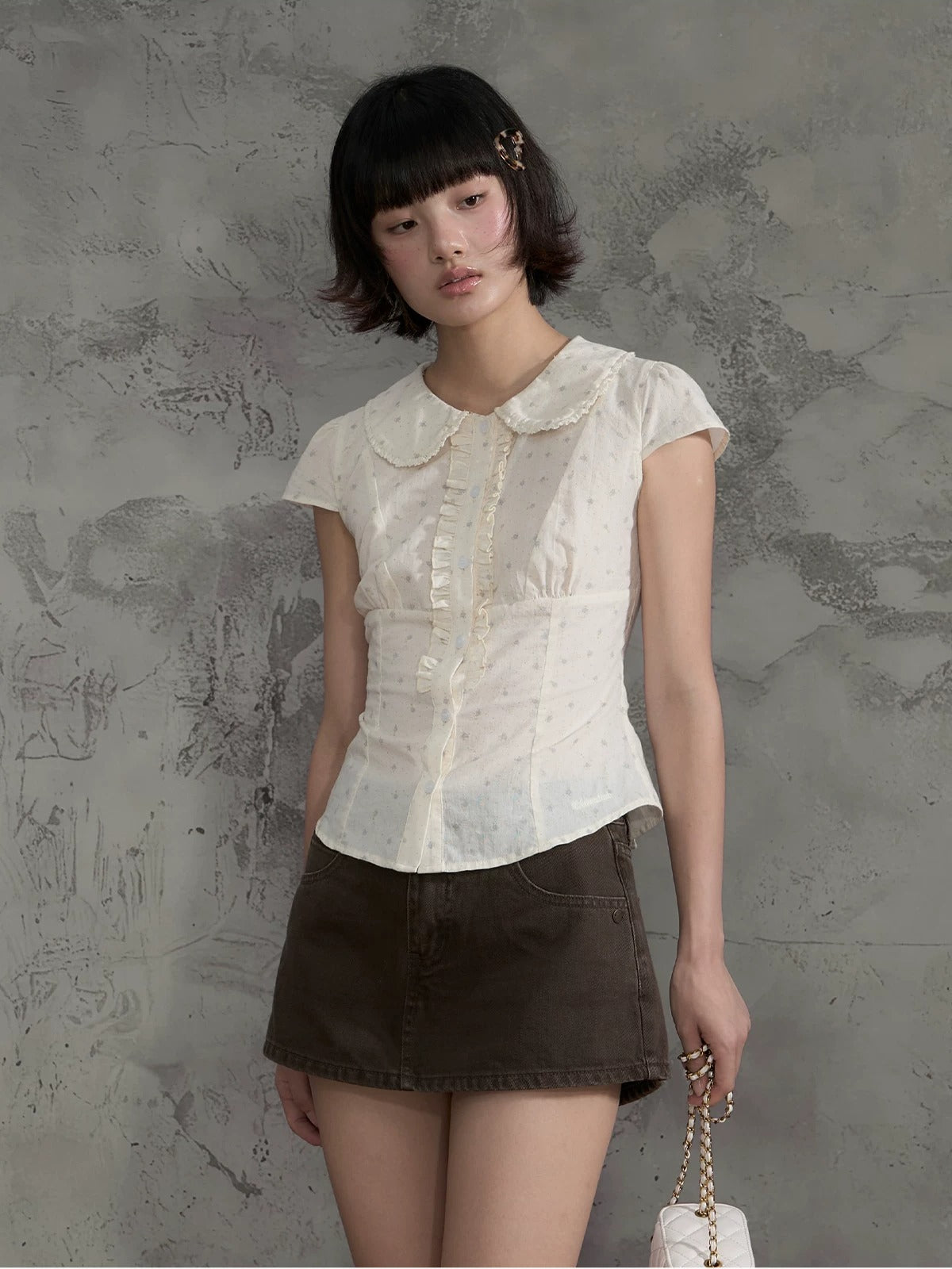 Floral Ruffle Blouse