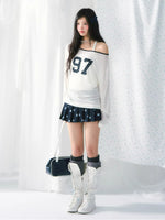 Polka Dot Pleated Skirt