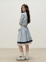 Plaid Shirt Skirt Set