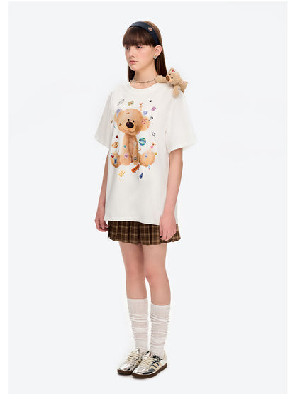 Patched Bear Cotton T-shirt